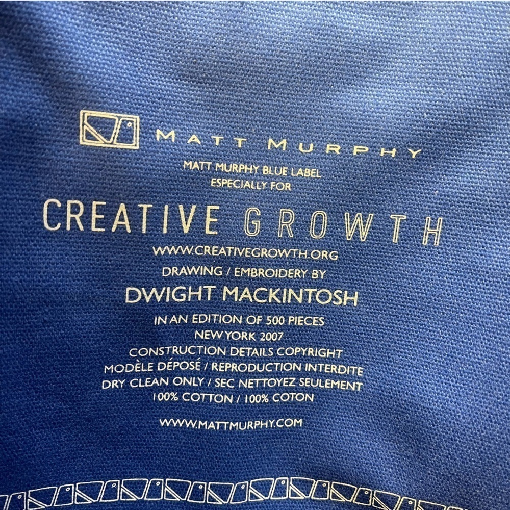 Matt Murphy Designs Black Denim tote Bag Embroidery RARE - Picture 9 of 14